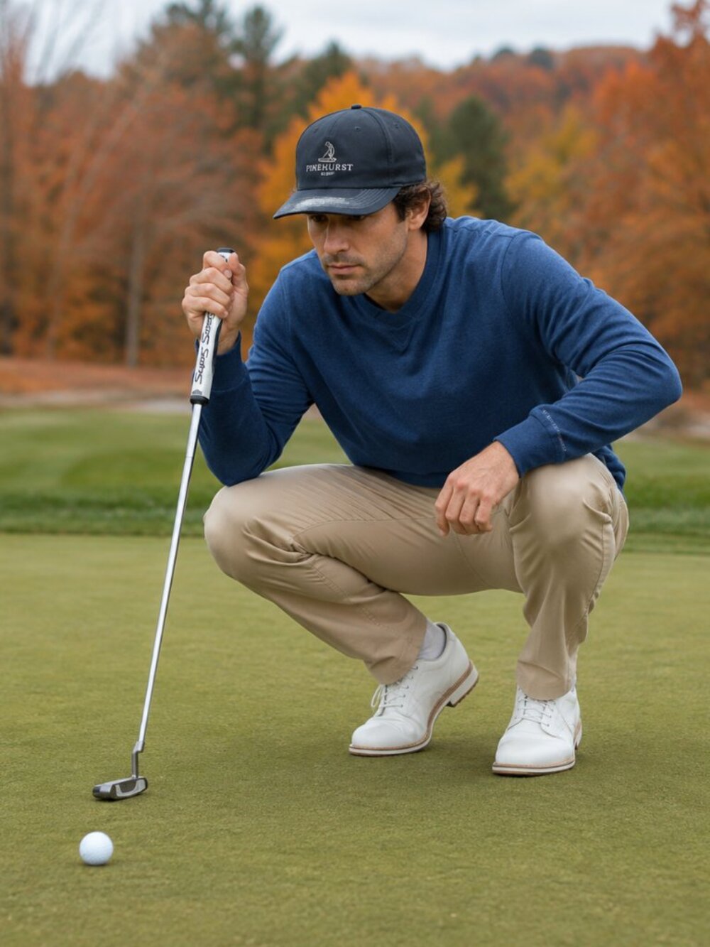Travis Mathew Navy Crewneck Sweater